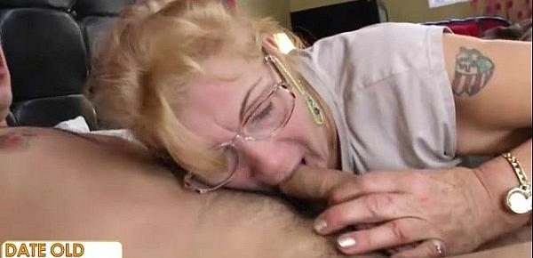  Old grandmother blonde pussy hair